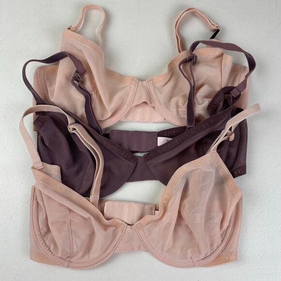 Victoria's Secret Bralette 3 PC. Bundle Lot Size 32D - Picture 1 of 7